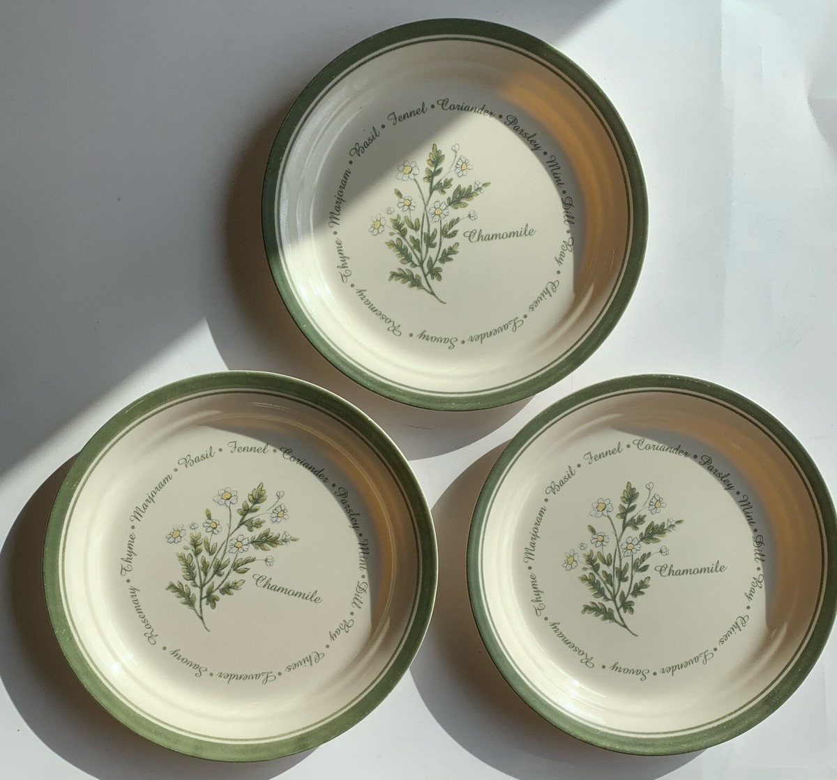 Dinnerware Set Corelle Thymeless Herbs Vintage Corelle Thymeless