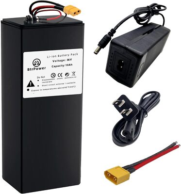 BtrPower 36V 8Ah 10Ah Lithium Battery Pack for 250W 750W Ebike Scooter Motor