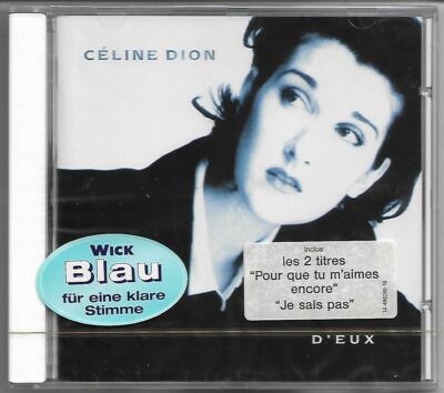 CELINE DION ''D`EUX'' CD 1995 NEU/OVP/NEW/Sealed/NEUF mit WICK Werbesticker - rar