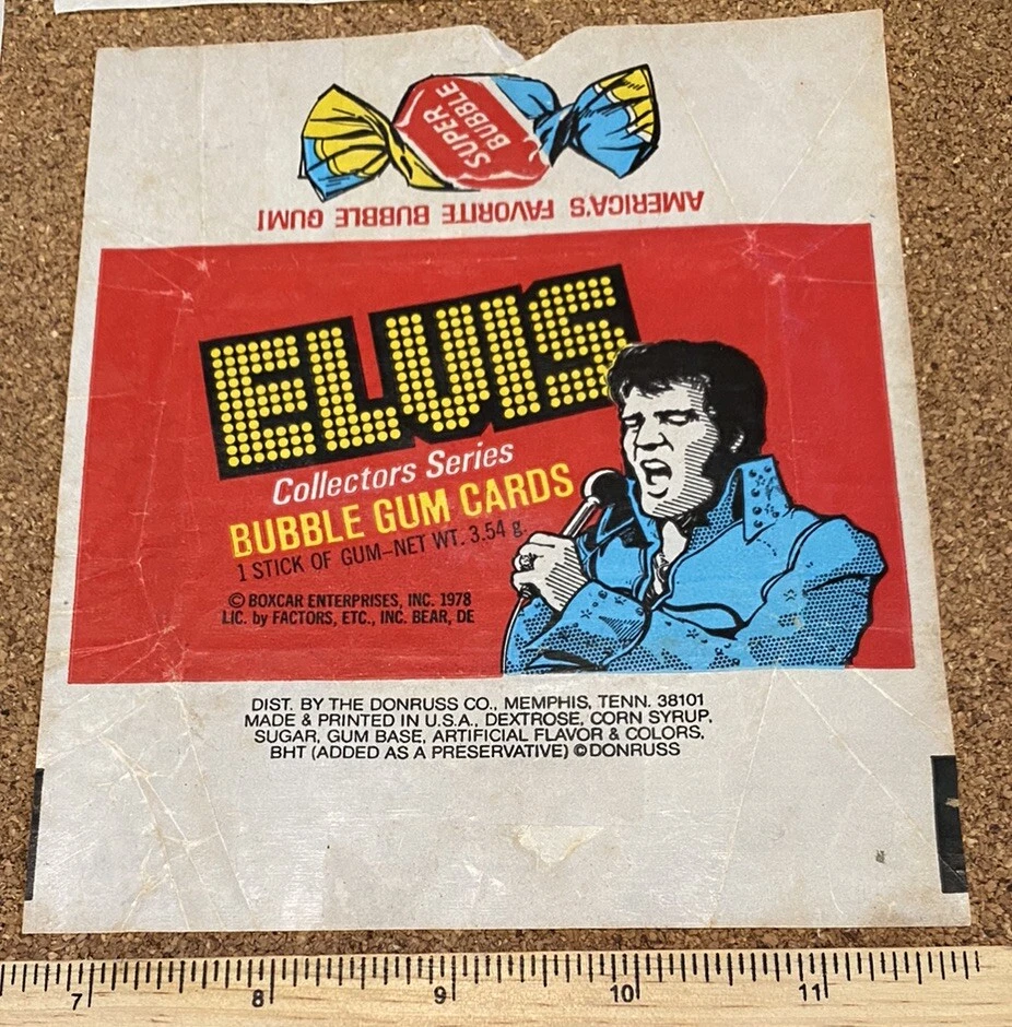 VINTAGE 1978 DONRUSS ELVIS PRESLEY TOPPS ALIEN TRADING CARD WAX WRAPPERS LOT VGC - Image 3 of 3
