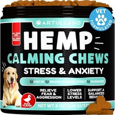 Artullano Hemp Calming Chews Stress  Anxiety 120 Chews Duck Flavor - 09/2026