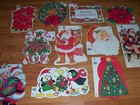 Christmas Diecuts Cutouts Vintage Eureka Decorations U Pick NOT a LOT