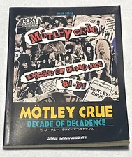Mötley Crüe Decade Of Decadance Band Score Japan Guitar Bass Drums Vocal TAB Mus