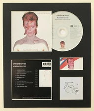 DAVID BOWIE - Signed Autographed - ALADDIN SANE - Album Display