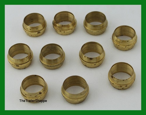 Legines Brass DOT Air Brake Hose Ends Fitting, Sleeve, 3/8" I.D. Tubing - View #8