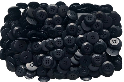Buttons 23mm 20mm 15mm Dark Navy Blue 4 Hole Satin Button Craft Sewing Z6 Z7 Z8 - Picture 2 of 24