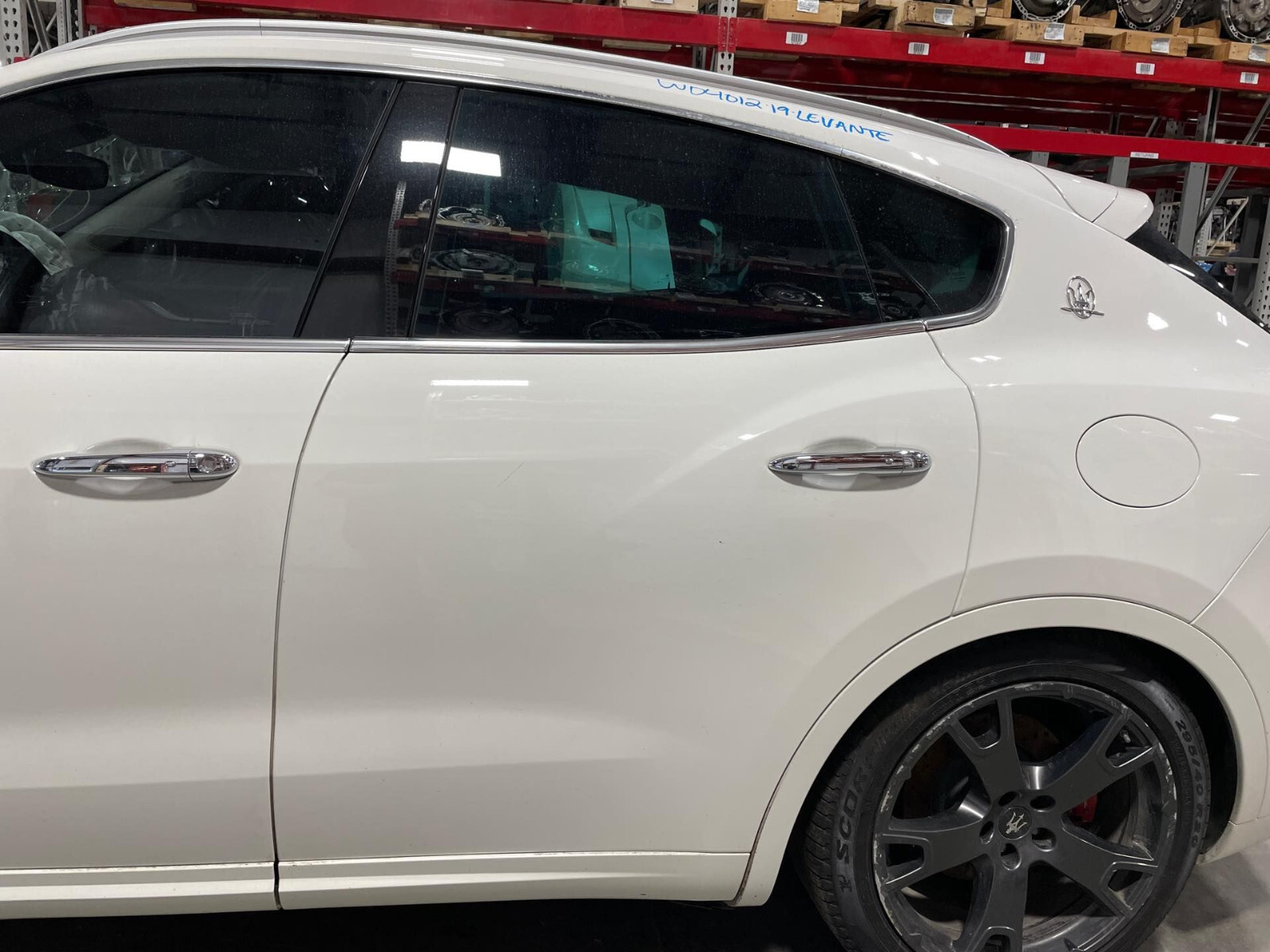 2019 Maserati Levante OEM Rear Fuel Tank Door Flap Bianco White 268