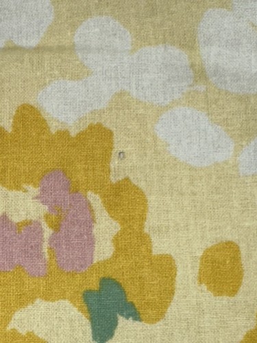 VINTAGE FLORAL LINED W/ BORDER MOD DRAPES 2PC MCM 60’s Custom, So Pretty + Cool - Picture 8 of 10