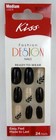 Kiss Fashion Design Nails Ready to Wear Bona Fide Black Floral 24 Nägel