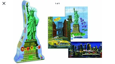 Vilac - 8640 wooden-puzzle-puzzles new york by nathalie lete-pack...