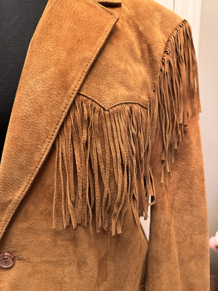 Chaqueta de Colección Oakridge By Scully Gamuza Años 70’s Flecos Para Hombre Talla 42 Western Boho Foto 2 de 4