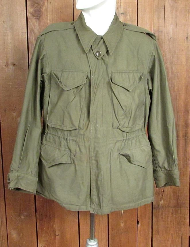 Vintage 1940s WWII M-1943 Field Jacket Sz.36 Military OD Green | eBay