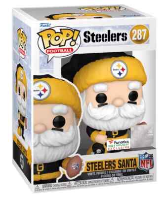 Pittsburgh Steelers Santa Funko Pop! Fanatics Exclusive Vinyl Figure - Sold Out!