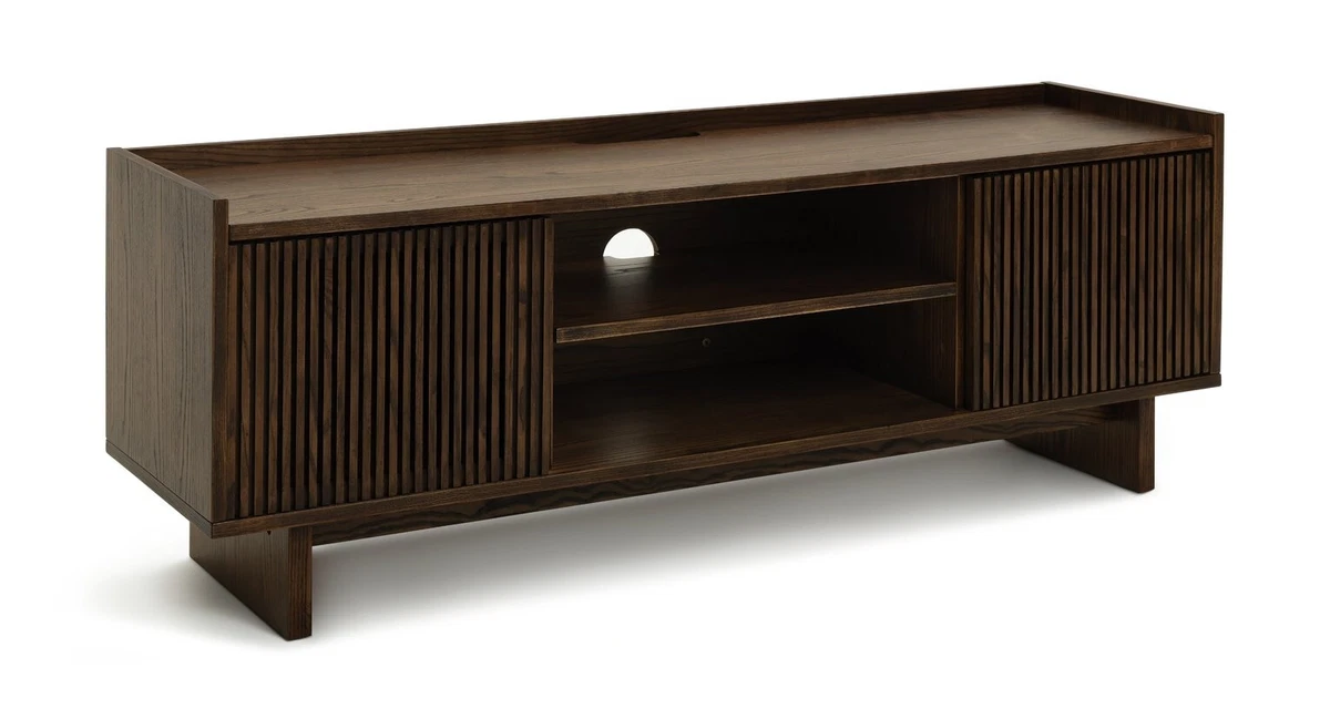 Xylo 2 Door TV Unit Dark Wood