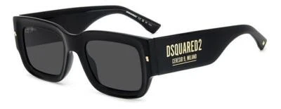Dsquared2 Sonnenbrille D2 0089/S  2M2/IR Schwarzes Gold Grau Herren - Bild 1 von 3