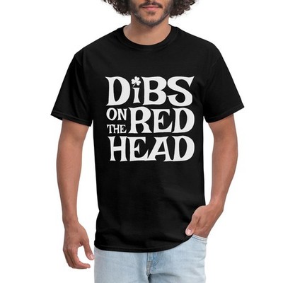 Dibs On The Redhead | Funny St. Patrick s Day Men's T-Shirt
