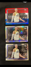 Lauri Markkanen red white and blue and base refractor #238 Jazz