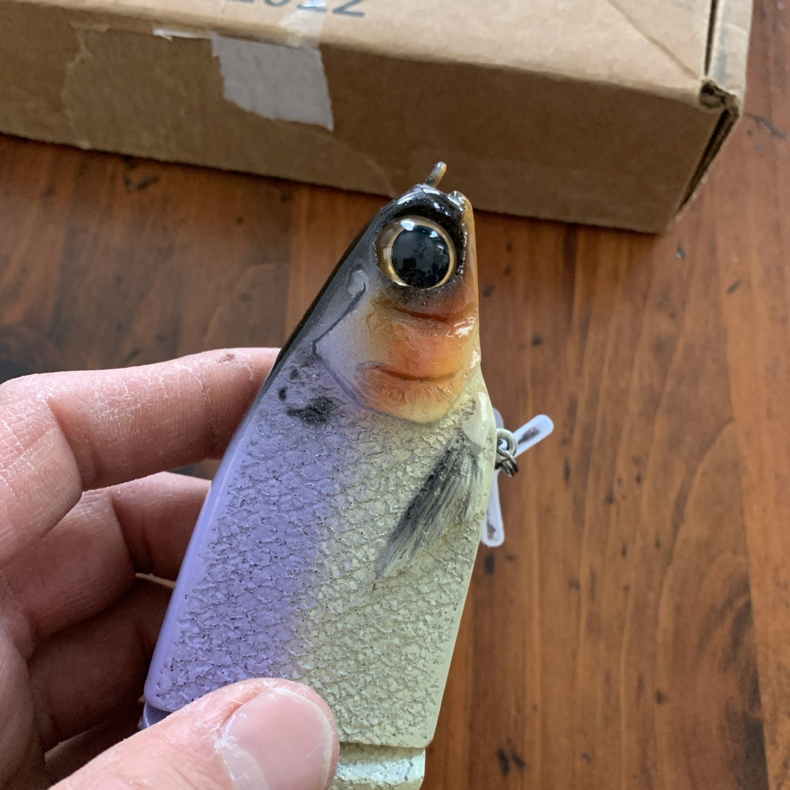 KGB Swimbaits Chad Shad TSG 9in Table Rock Bone Glidebait near mint lite use   - Image 7