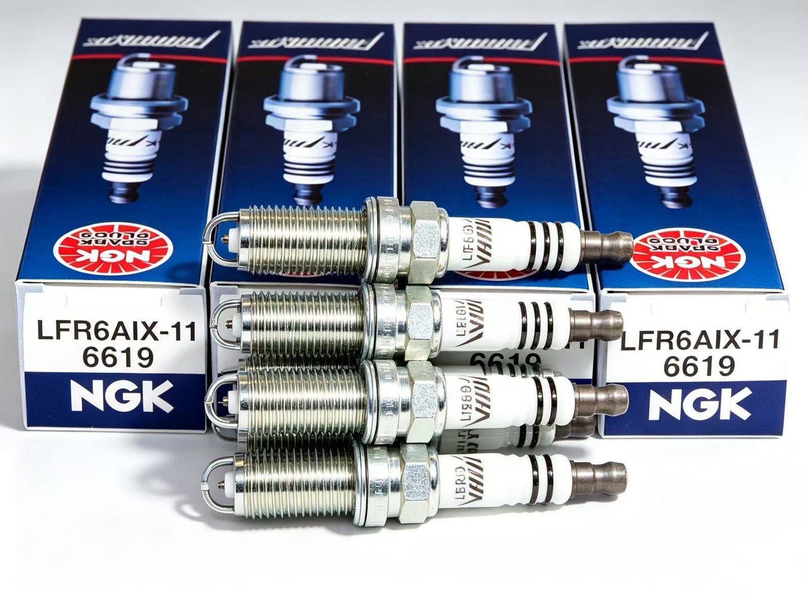 4Pcs Genuine NGK 6619 LFR6AIX11 Iridium IX Spark Plugs For Toyota Subaru BMW