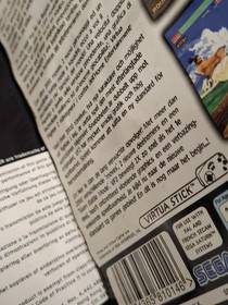 Virtua Fighter 2 Sega Saturn Game With manual & Leaflets Creased Cover 