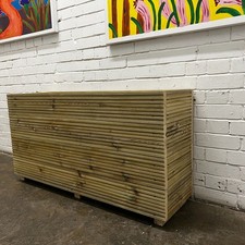 4ft Long - Tall Decking patio Planter Garden Wooden Trough A herb box - 120cm