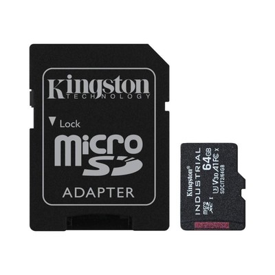 Kingston Technology Industrial 64GB MicroSDXC UHS-I Class 10