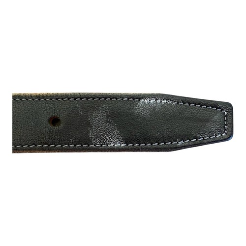 Cintura donna TORY nera inglese briglia pelle borchie made in USA taglia 32 - Foto 4 di 8