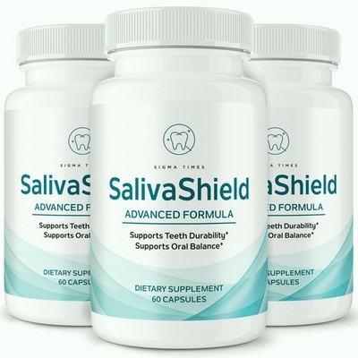 Saliva Shield Capsules   Oral Supplement for Teeth & Gums Health Support -3 Pack
