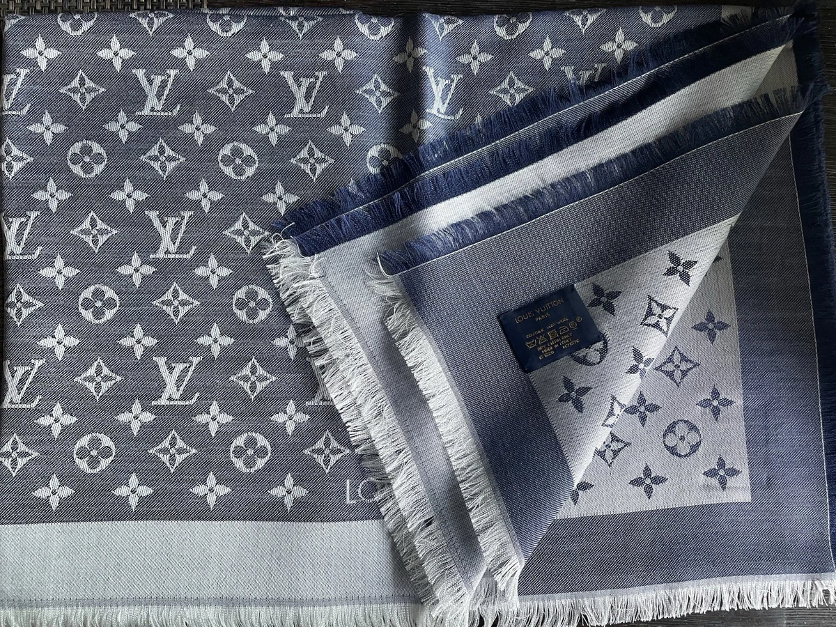 Louis Vuitton Denim Blue Scarves & Wraps for Women for sale | eBay