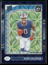 2024 Donruss Optic #263 Keon Coleman Purple Scope Buffalo Bills