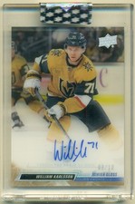 2022-23 Upper Deck Clear Cut High Gloss WILLIAM KARLSSON Auto /10 Golden Knights