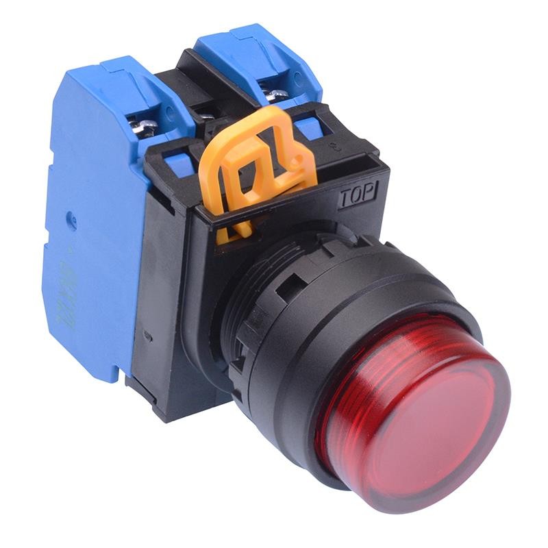 IDEC Red 12V illuminated 22mm Momentary Push Button Switch 2NO IP65