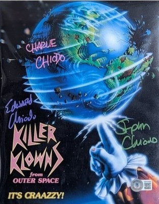 Killer Klowns From Outer Space Autographed Mini Poster (Beckett Authenticated)