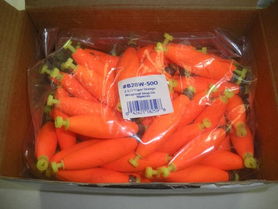 #ad Betts B2BW 50O Weighted SnapOn Foam Fluorescent Float Color Orange Bag of 50 $57.81