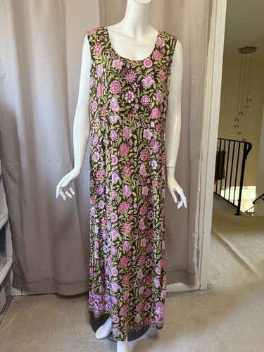 J.Jill Maxikleid Blumenmuster ärmellos 2X TOP - Bild 1 von 6