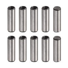 M4 Internal Thread Dowel Pin 10pcs 6x20mm Chamfering Flat Carbon Steel Pin