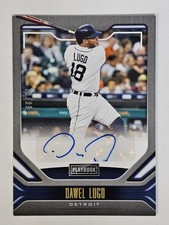 2020 Panini Chronicles Playbook Autographs Dawel Lugo Auto 78/99 Detroit Tigers