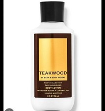 Bath  Body Works Mens Collection TEAKWOOD Body Lotion 8oz RARE Retired