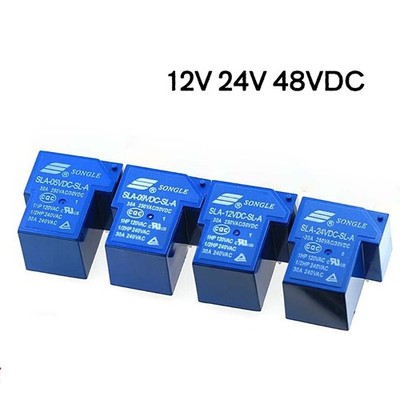 SONGLE Mini-Leistungsrelais SLA-05V 09V 12V 24V 48VDC-SL-A -SL-C 4/5/6Pin 30A T9