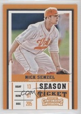 2017 Panini Contenders Draft Picks Season Ticket Nick Senzel (Fielding) #15 0e3