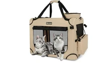Totoro Ball Large Cat Carrier for Cats Collapsible Soft Pet XL Crate for Larg