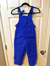 hanna andersson Outdoor Snow Bib Overalls Blue Unisex Youth Size 130 Size 8 
