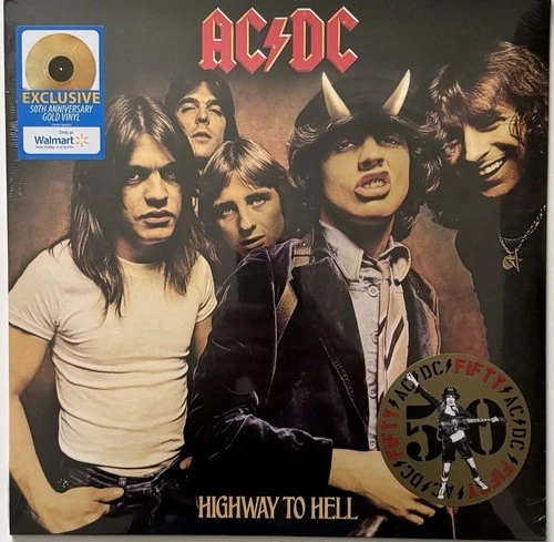 AC/DC - Highway to Hell LP Gold Vinyl 50th Anniversary Limited Edition New