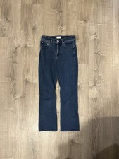 MOTHER the insider ankle Dark Navy Straight-Leg Jeans Size 25