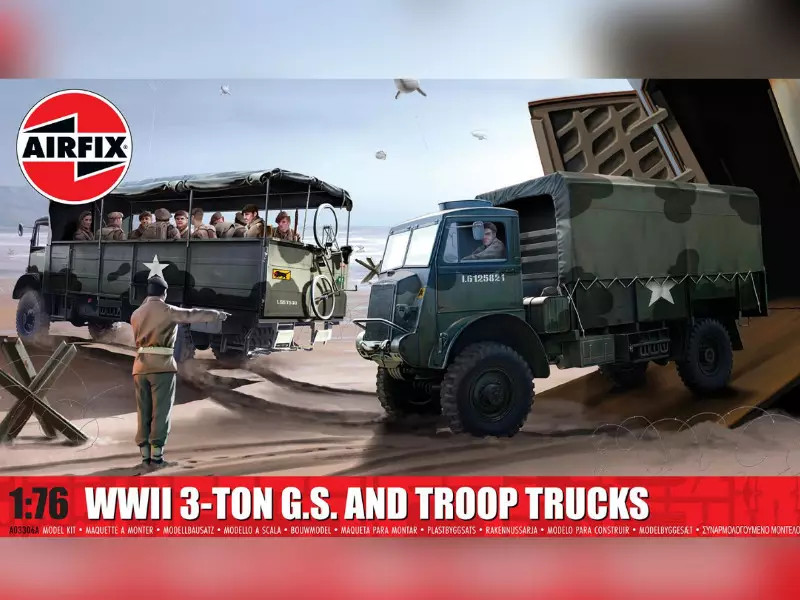 Airfix Camions GS maquette militaire WWII précision 1/76 kit de transport de troupes A0330
