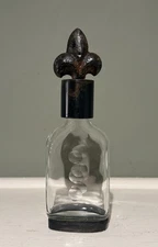 Jan Barboglio Small Cast Iron Fleur De Lis Flask With Base