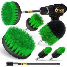 6Pack Drill Brush Power Scrubber Cleaning Brush Extended Long Attachment Set All