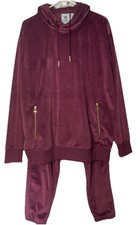 Adidas Originals Men's Oh Veloure Tracksuit 2pc Victory Crimson Large NWOT