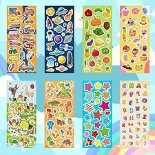 1/4/8/12/20 Different Sheets,1000 stickers for kids, Quality stickers,classroom