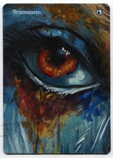 Brainstorm  Altered Art Mtg Hand Painted Card Commander
